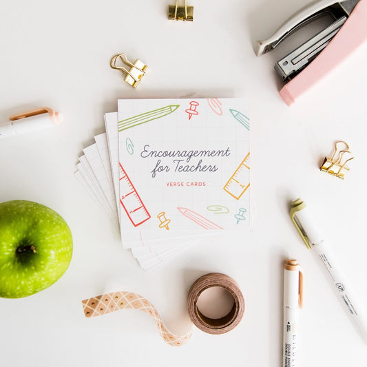 Encouragement For Teachers Verse Card Set