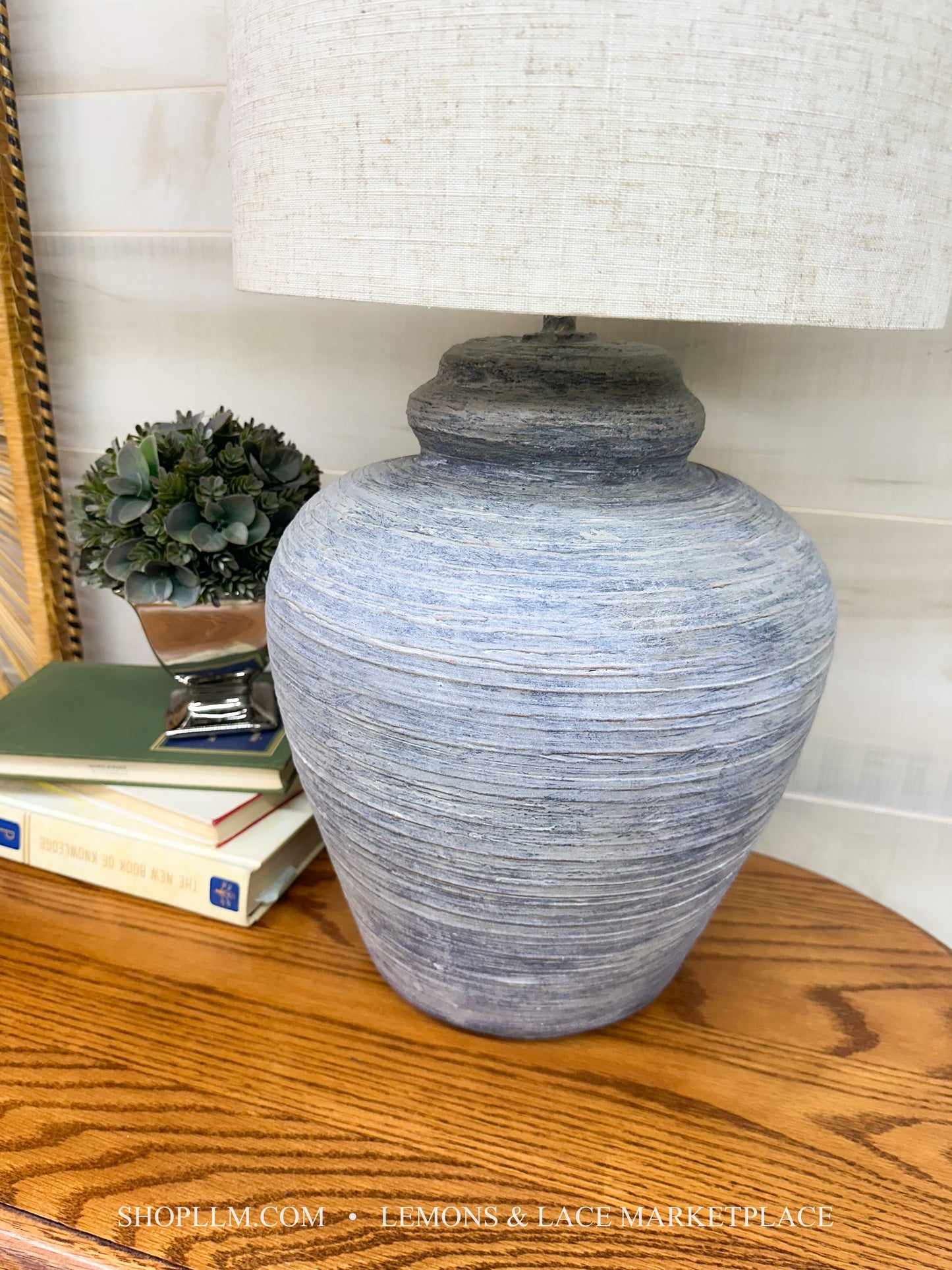 Stonewashed Lamp- Handmade