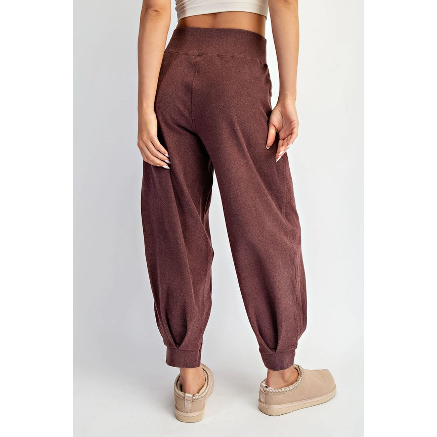 Rib Brush Cocoon Jogger Pant