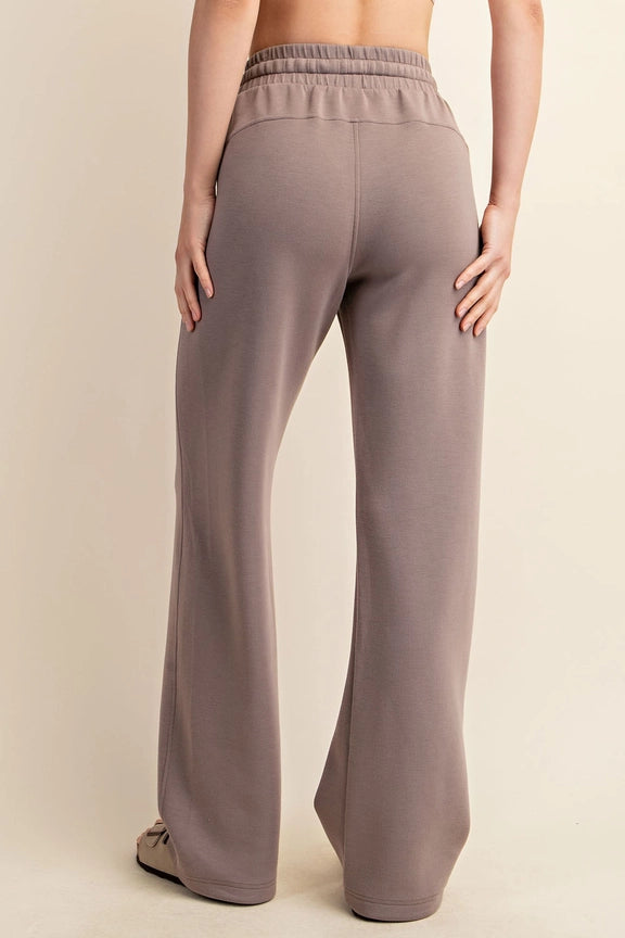 Mocha Classy Straight Leg Pants