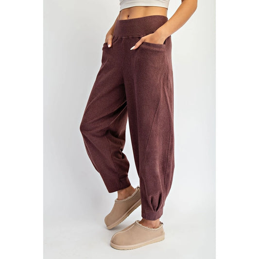 Rib Brush Cocoon Jogger Pant