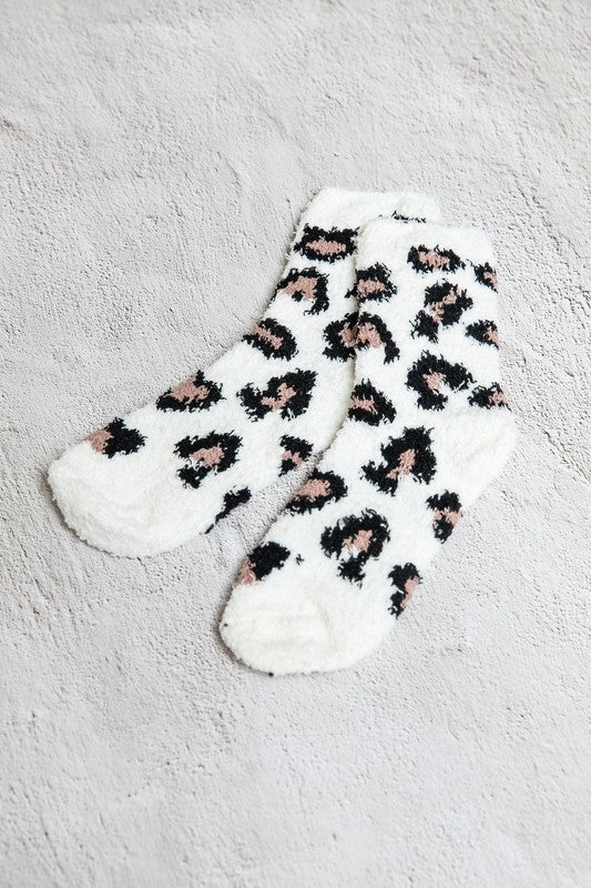 Warm Coral Fleece Plush Animal Fuzzy Socks