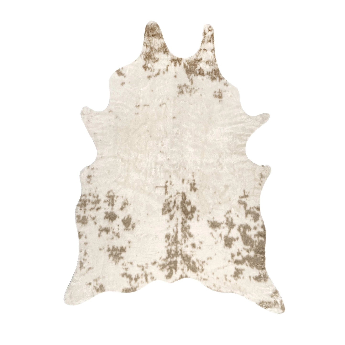 Faux Cowhide Washable Area Rug / 3'10"x5'