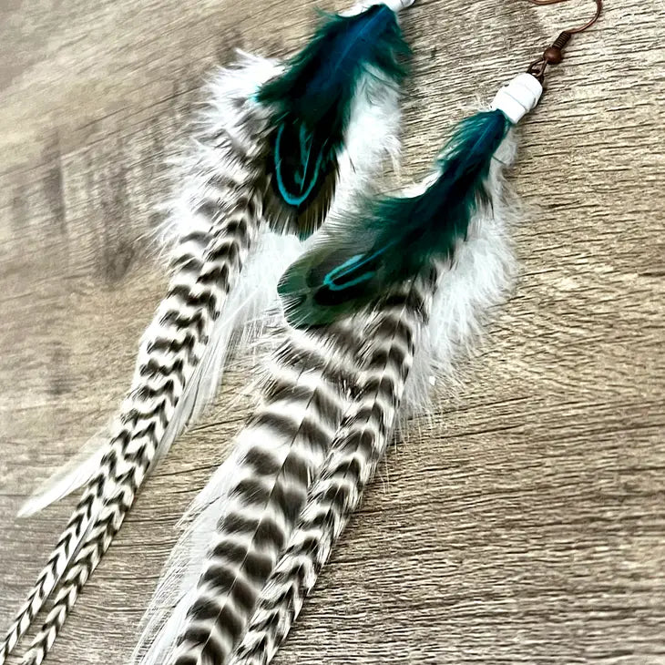 Glacier Feather Earrings