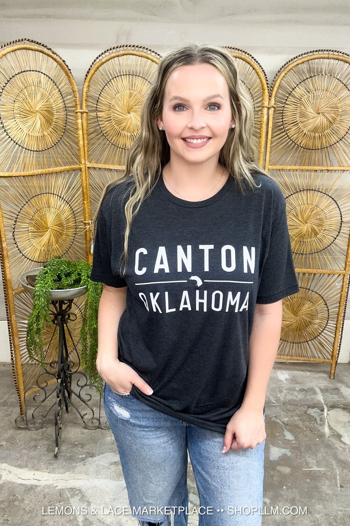 Canton Oklahoma Unisex Tee Graphite