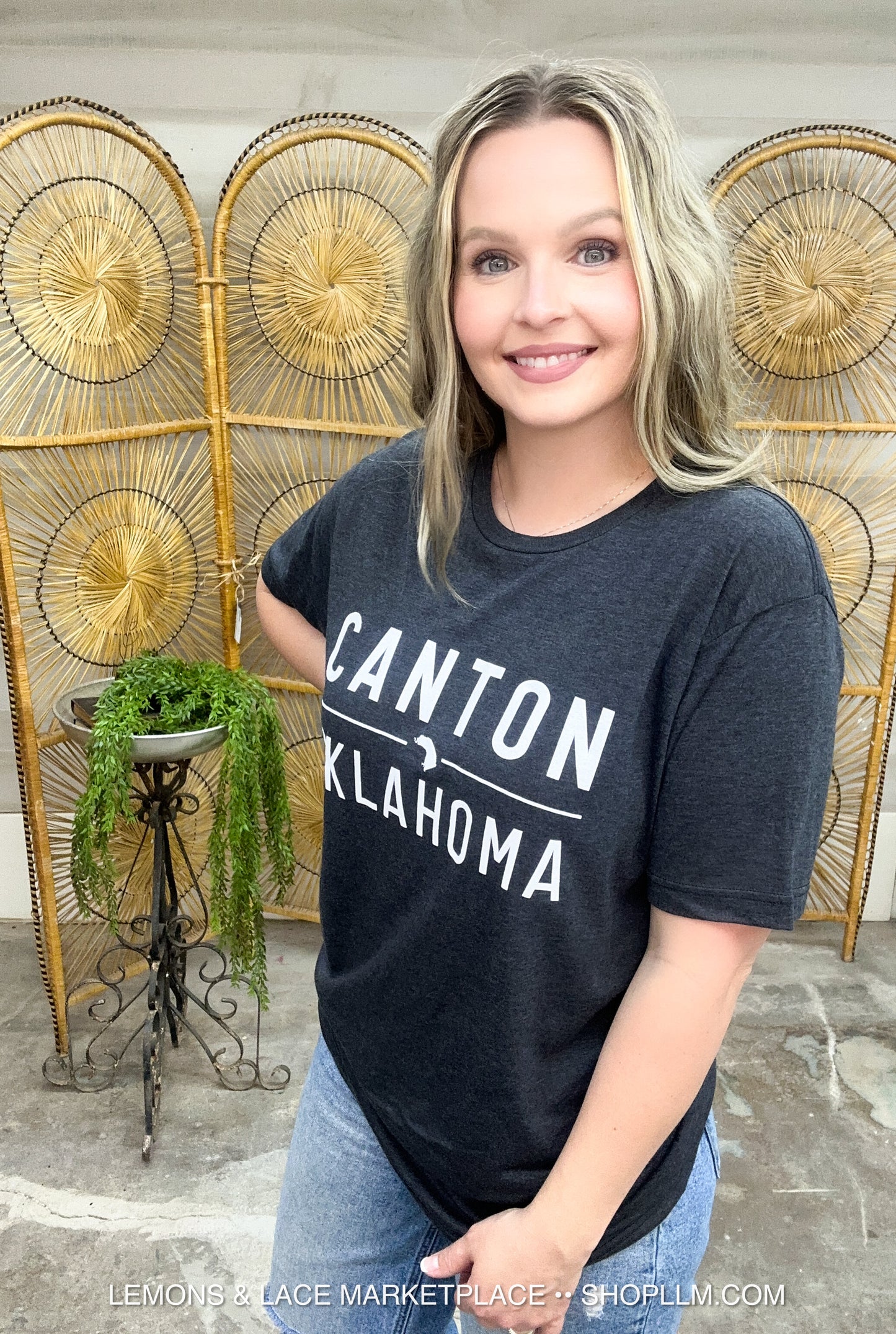 Canton Oklahoma Unisex Tee Graphite