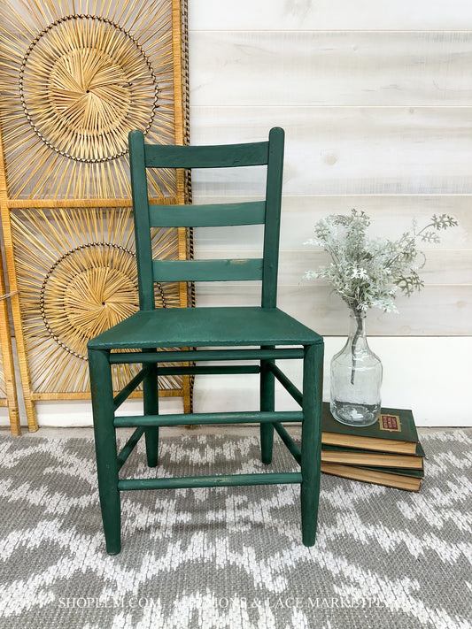 Amsterdam Green Wood Chair