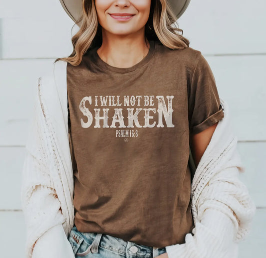I WILL NOT BE SHAKEN TOP