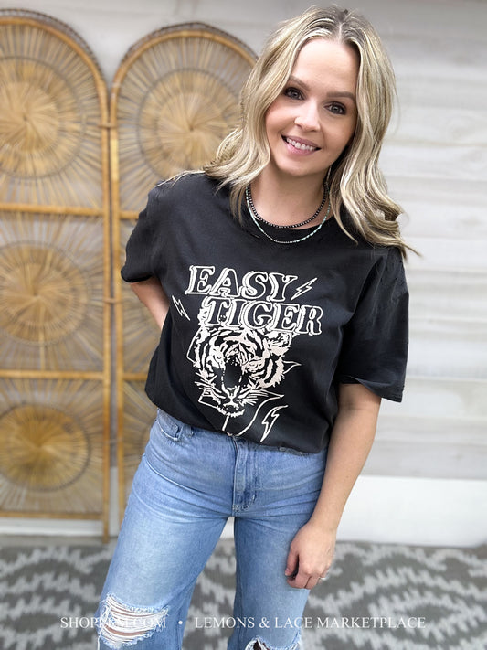 Easy Tiger Oversized Graphic Tee
