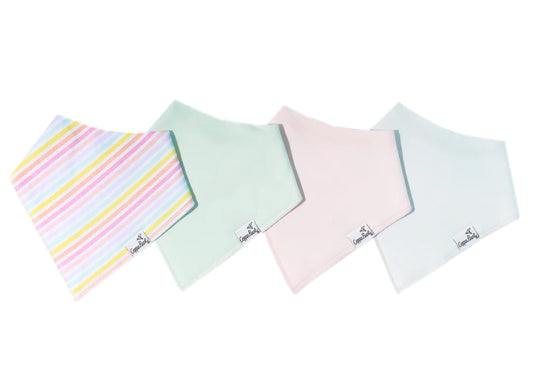 Lucky Baby Bandana Bib- 4 Pack