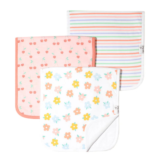 Cheery Burp Cloth Set (3-Pack)