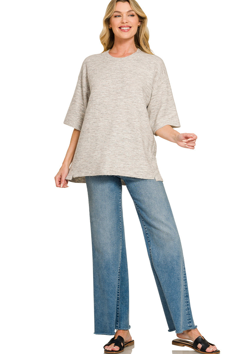 Rust Debbie's Short Sleeve Oversized Sweater