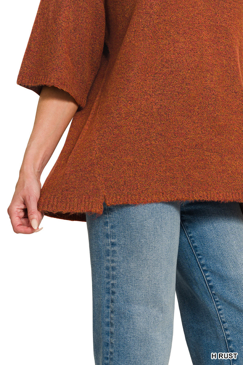 Rust Debbie's Short Sleeve Oversized Sweater