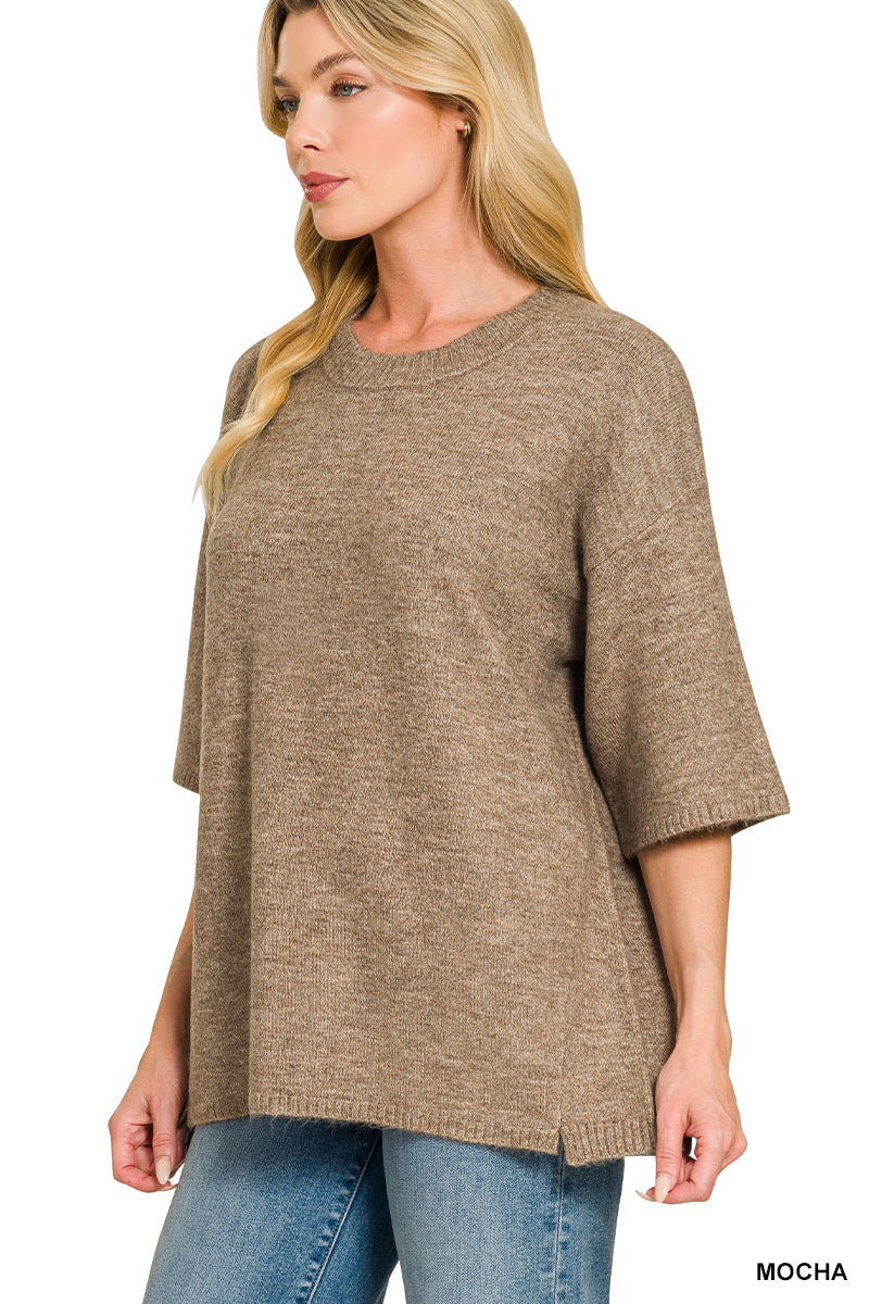 Rust Debbie's Short Sleeve Oversized Sweater