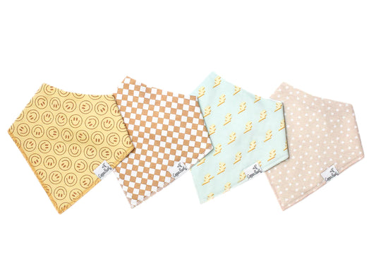 Vance Baby Bandana Bib- 4 Pack