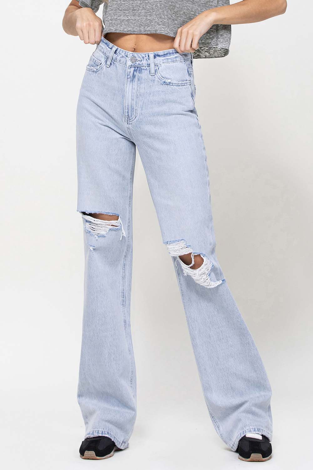 Leslie 90s Flare Hi Waist Jeans by Vervet