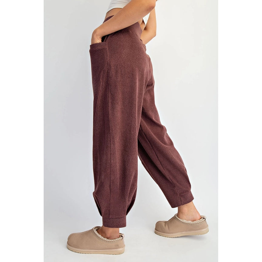 Rib Brush Cocoon Jogger Pant