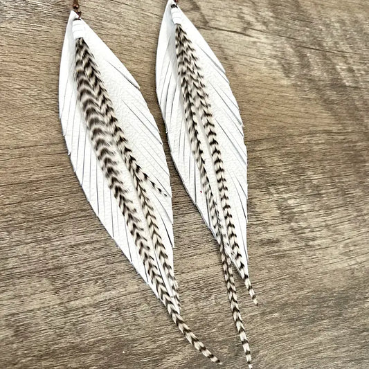 Clancy Feather Earrings