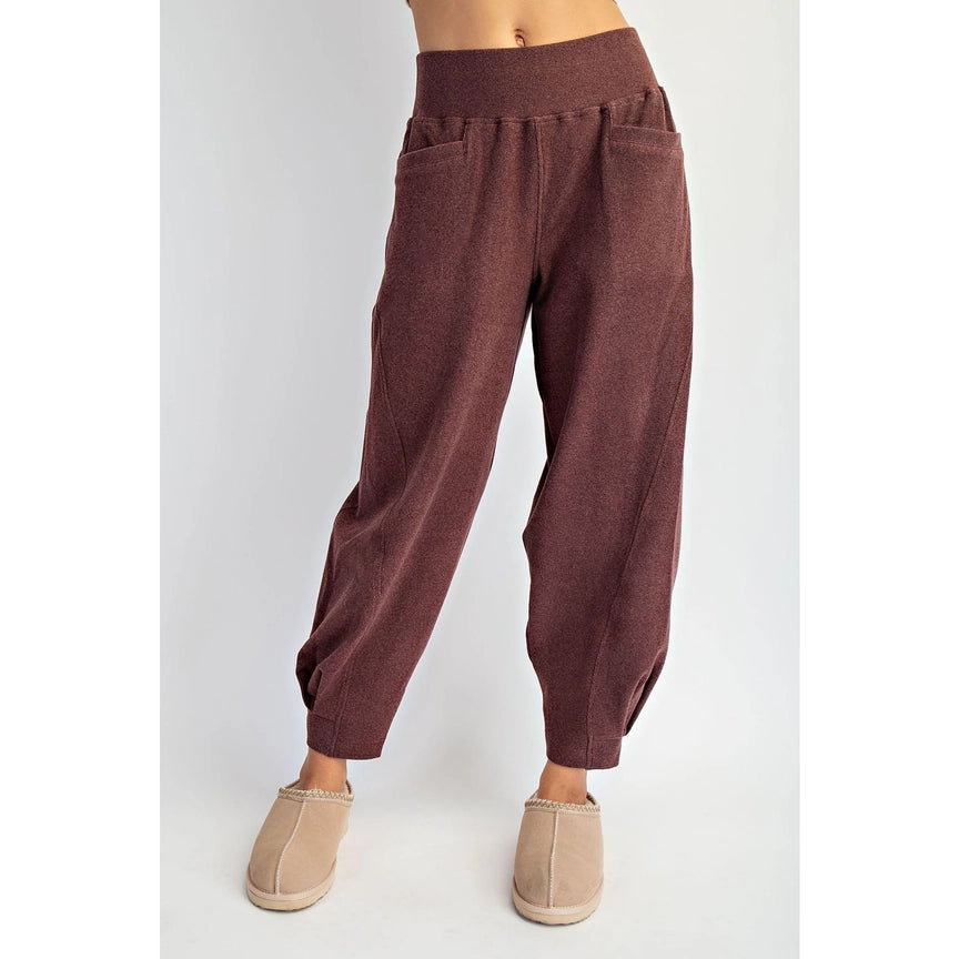 Rib Brush Cocoon Jogger Pant