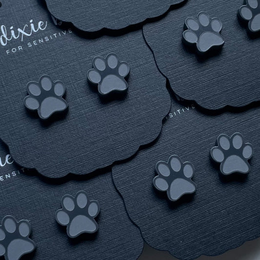 Paws Stud Earrings - For Sensitive Ears