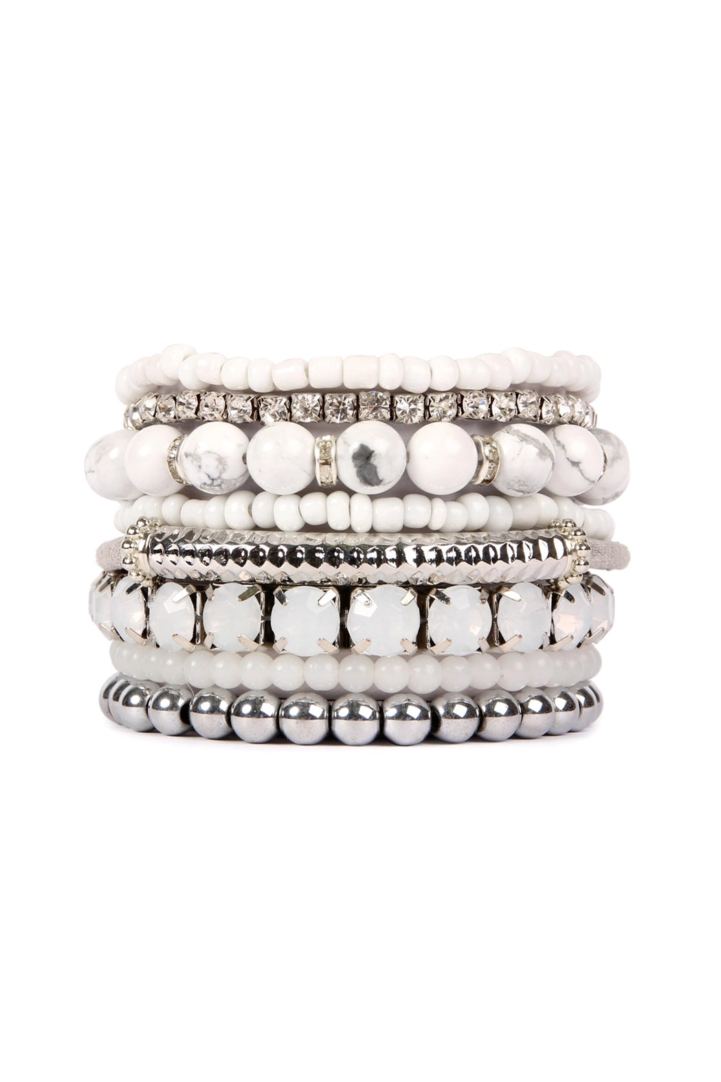 Knock Out Stretch Beaded Bracelet 8 Pc Set