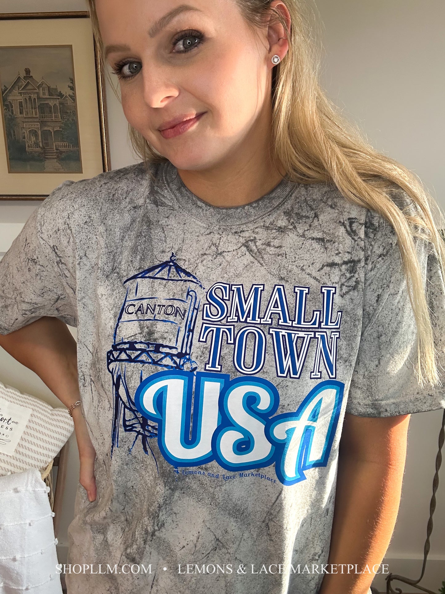 Canton Small Town USA Marble Tee