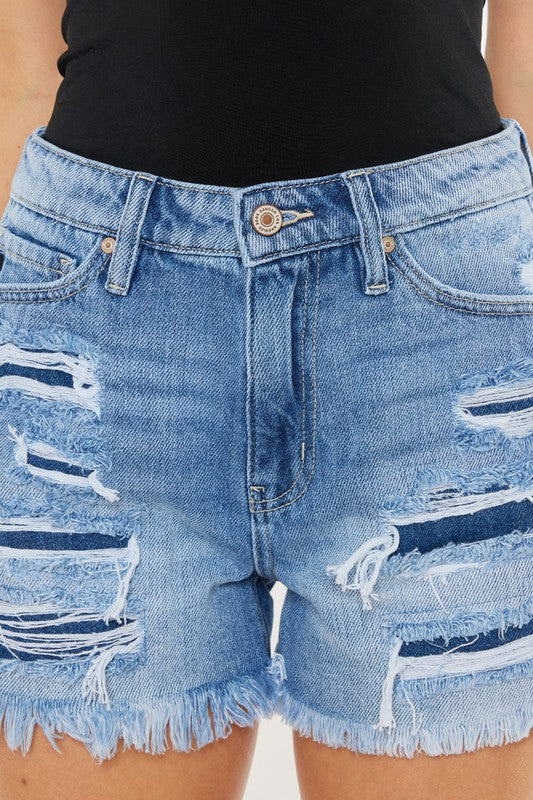 Stacy's Mom Patch Jean Shorts