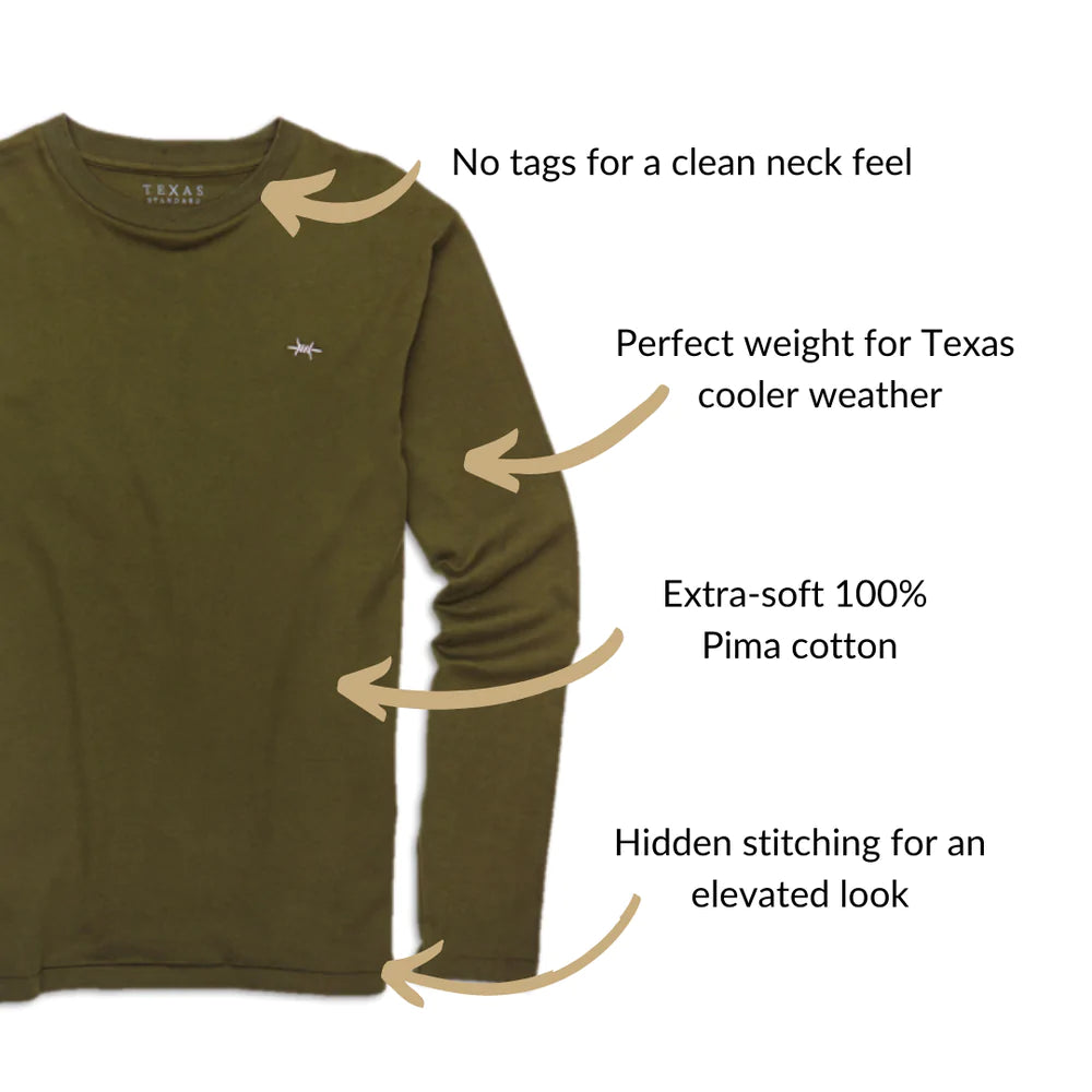 Standard Long Sleeve Shirt Hunter Green