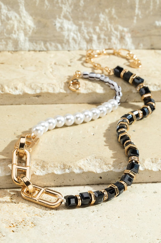 Black Jayce Chain Necklace
