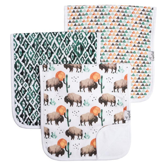 Bison Burp Cloth Set - 3 Pack