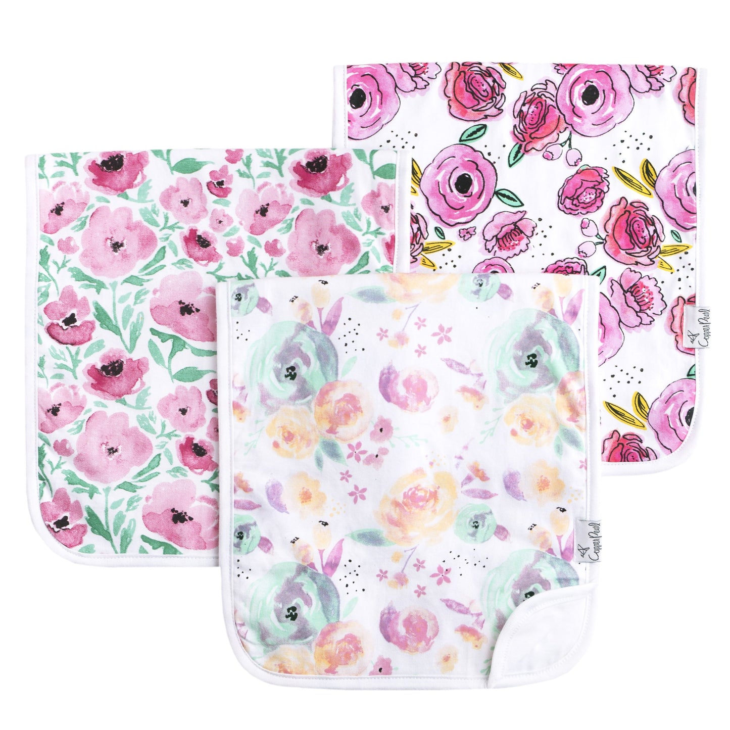 Bloom Burp Cloth Set - 3 Pack