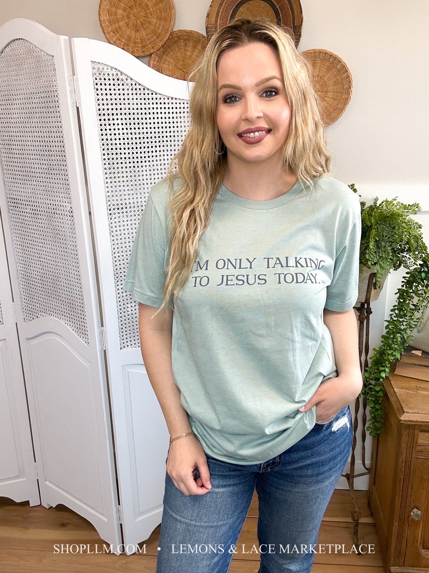 Only Talking to Jesus Graphic Tee