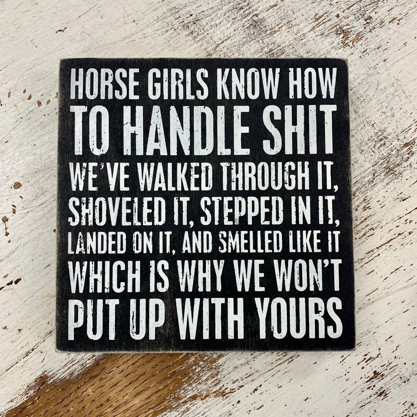 Horse Girls Box Sign