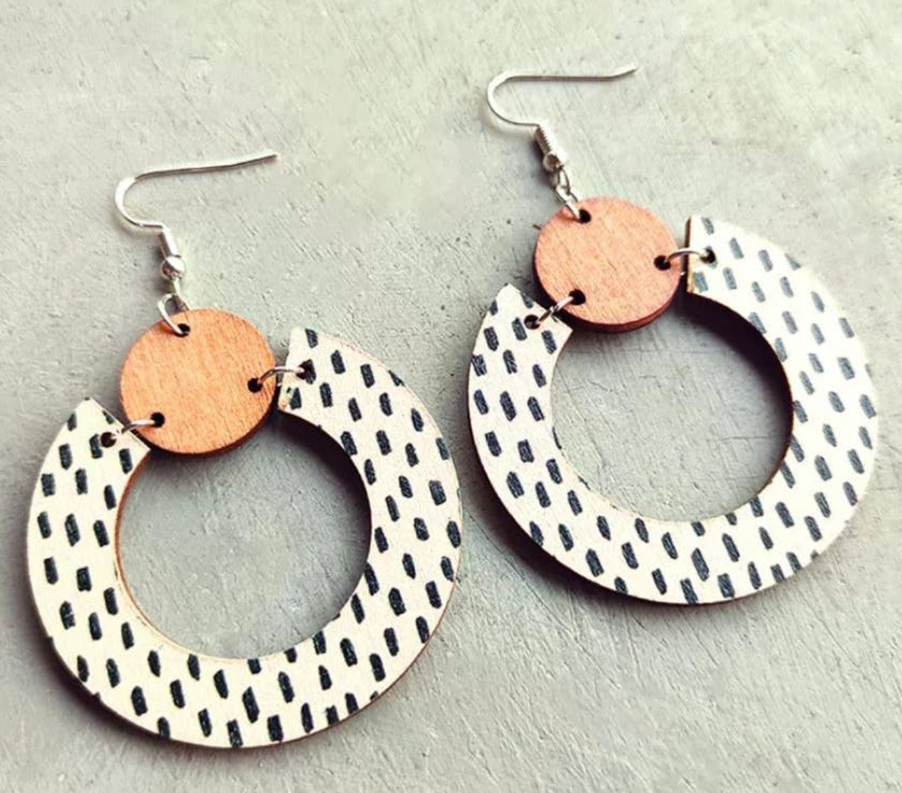 Boho Babe Dalmatian Earrings