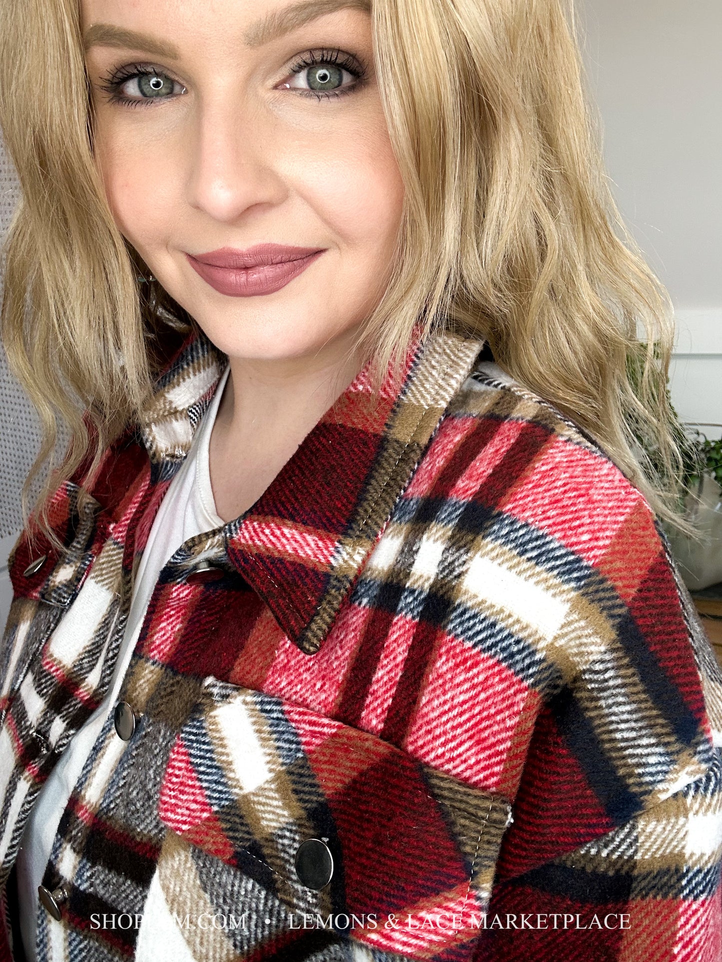 Daily Red Plaid Shacket